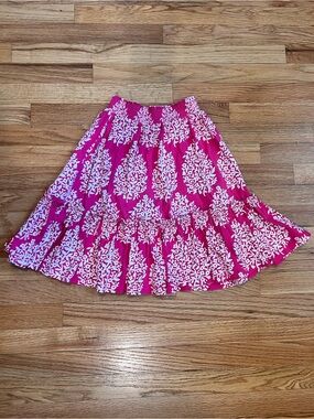 Girls Mini Boden Soft Cotton Pink Skirt, size 9/10